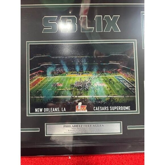 Philadelphia Eagles Super Bowl LIX 59 Commemorative Photo Collage Framed - Picture 2 of 7